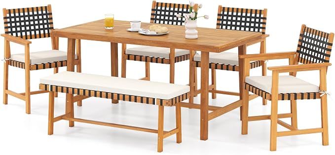 Tangkula 6 Piece Patio Dining Set by TANGKULA