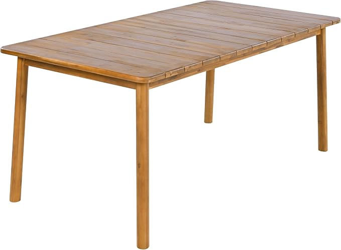Christopher Knight Home Kclent Patio Acacia Wood Dining Set - Image 5
