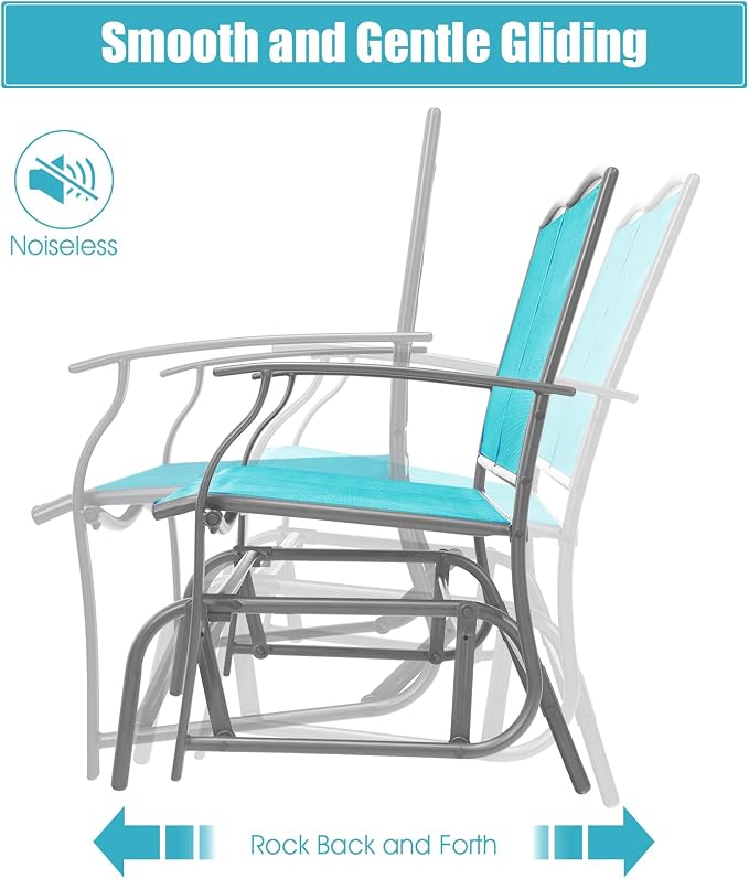 Giantex Outdoor Glider Bench, Patio Glider Bench - Image 4