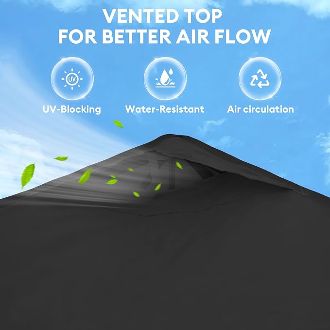 10x10 Pop Up Canopy with Sidewalls, Instant Heavy Duty Canopy Tent - Image 5
