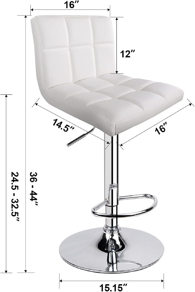 Leopard Bar Stools, Modern PU Leather Adjustable Swivel Bar Stool - Image 3