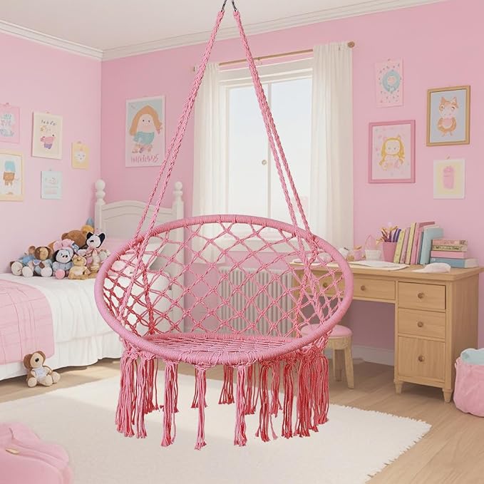 Goutime Hammock Chair, Macrame Hanging Swing Chairs - Image 6