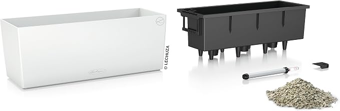 Lechuza BALCONERA Color 50 White, Self-Watering Window Box, H7.5 L19.7 W7.5 in - Image 3