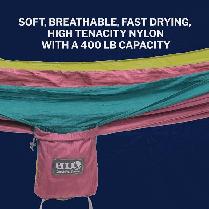 ENO, Eagles Nest Outfitters DoubleNest Lightweight Camping Hammock, 1 to 2 - Image 6