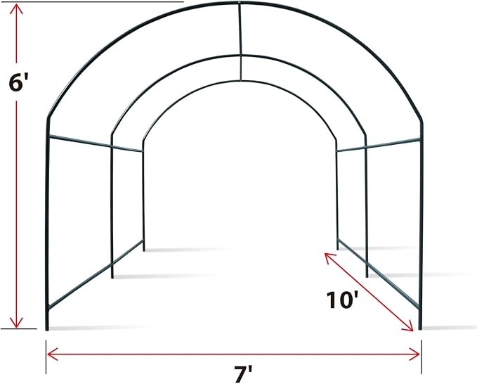 YardGrow Large Garden Support Arch Frame Climbing Plant Arch Arbor - Image 4