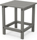 POLYWOOD ECT18GY Long Island Side Table, Slate Grey by POLYWOOD