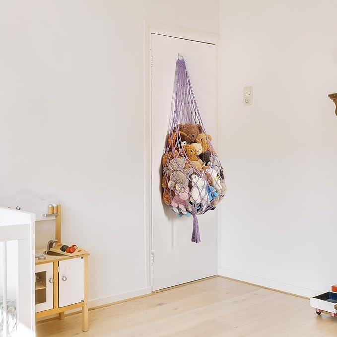 Upgrade Stuffed Animal Hammock Corner or Wall Hanging Net - Image 6