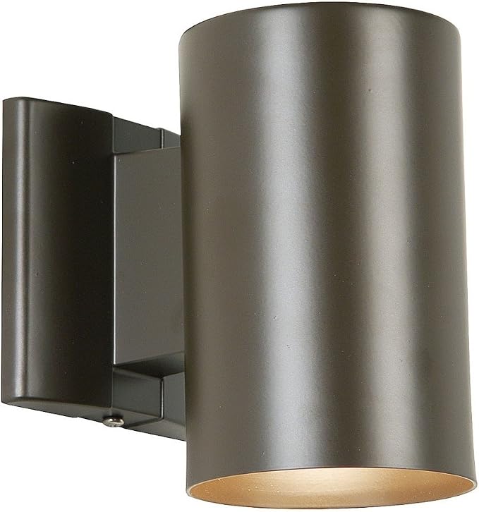 Kichler Cylinder Wall Mount Lighting Fixture in Brown, 7” Bottom Opening by Kichler