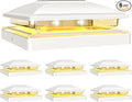 VOLISUN Solar Post Cap Light Outdoor Waterproof 6pack, Solar Fence by VOLISUN