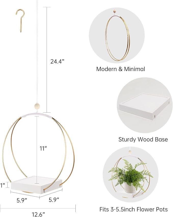 Hanging Planters for Indoor Plants, Plant Hanger - Image 4