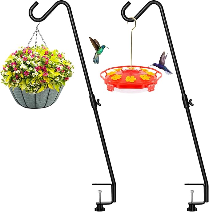 FEED GARDEN 2 Pack 29 Inch Adjustable Deck Hook, Solid Steel Deck Hangers by FEEDGARDEN