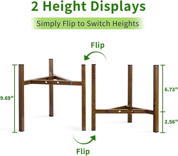 Airpark Adjustable Plant Stand Indoor, Metal Mid Century Modern Plants Stands - Image 4