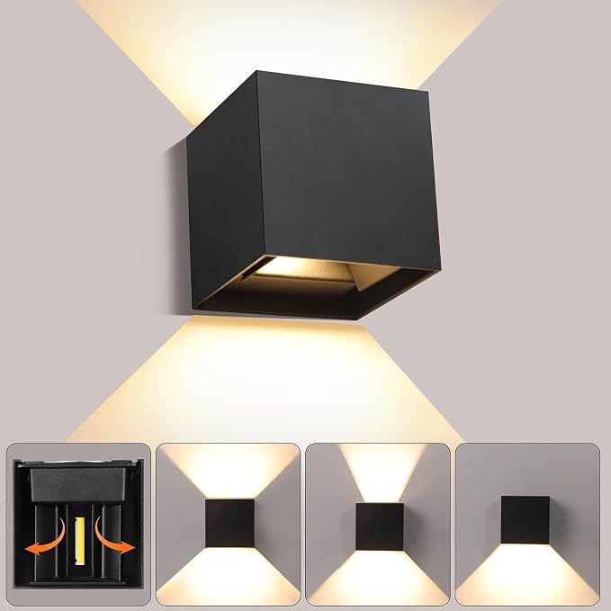 Outdoor Wall Lights Fixture 20W, 3000K Exterior Modern Front Porch Sconces by Unknown