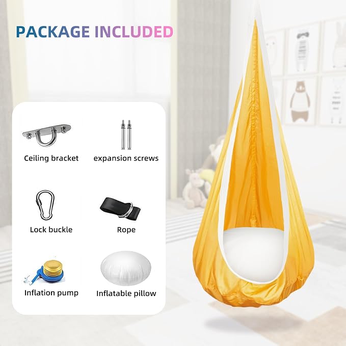 Kids Swing Seat Hammock Chair Indoor Outdoor Hanging Chair - Image 2