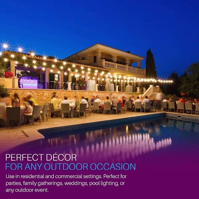 Svater Outdoor String Lights Waterproof 100 FT, LED Patio Lights Outside - Image 8