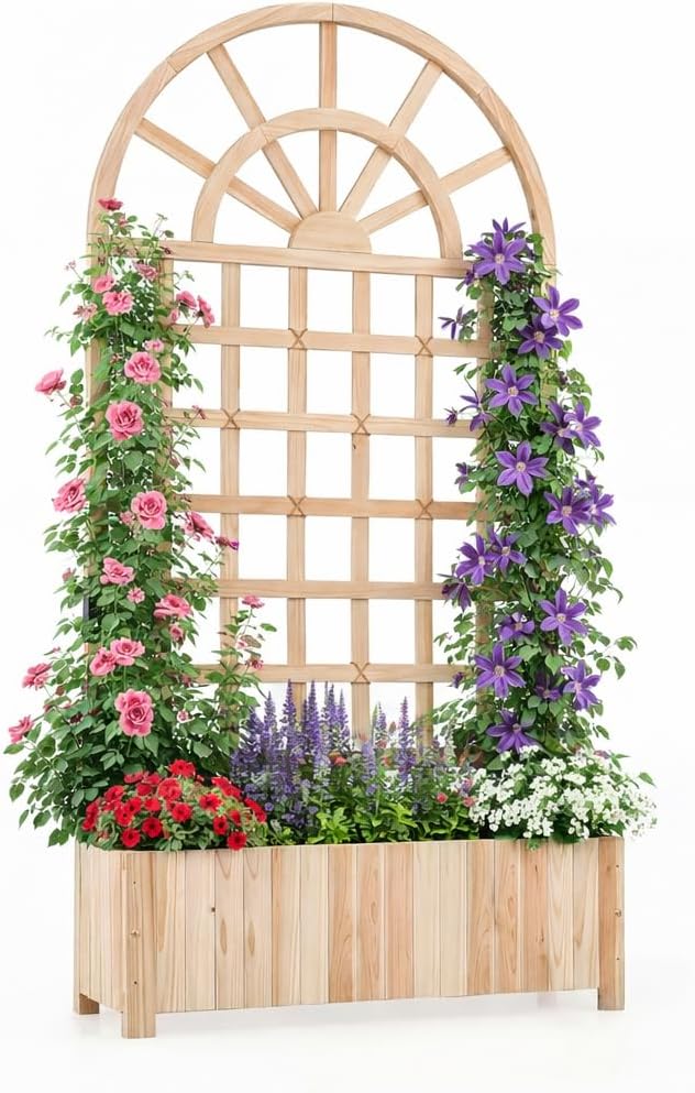 Giantex Wooden Raised Garden Bed by Giantex