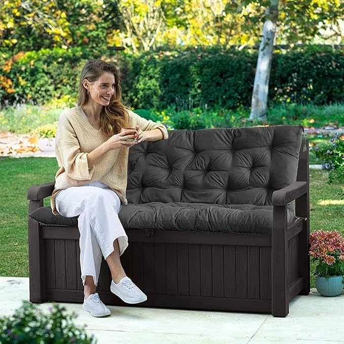 Swing Cushion Replacement Outdoor Porch Waterproof Bench Cushion 2-3 Seater - Image 2
