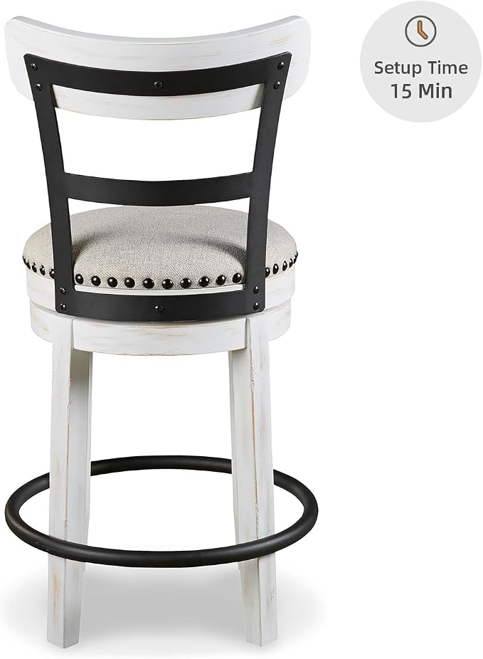Signature Design by Ashley Valebeck | Modern Swivel 24.5" Counter Height - Image 9
