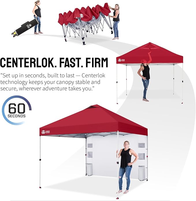 CROWN SHADES Canopy Tent 10x10 Pop Up Canopy Outdoor Shade - Image 6