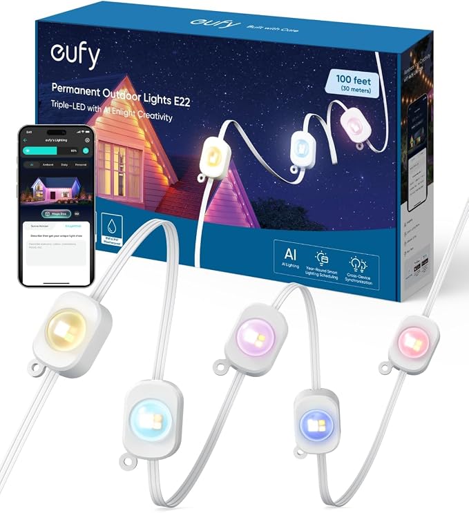 eufy Permanent Outdoor Lights E22, 50ft by eufy