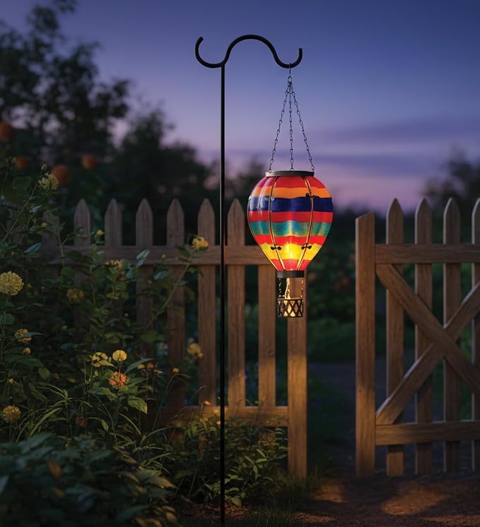 Regal Art & Gift Hot Air Balloon Solar Lantern – Hanging Solar-Powered LED - Image 4