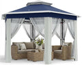 GAOMON Heavy Duty 13x13ft 6-Sided Pop-Up Gazebo Tent – Double Vented Roof by GAOMON