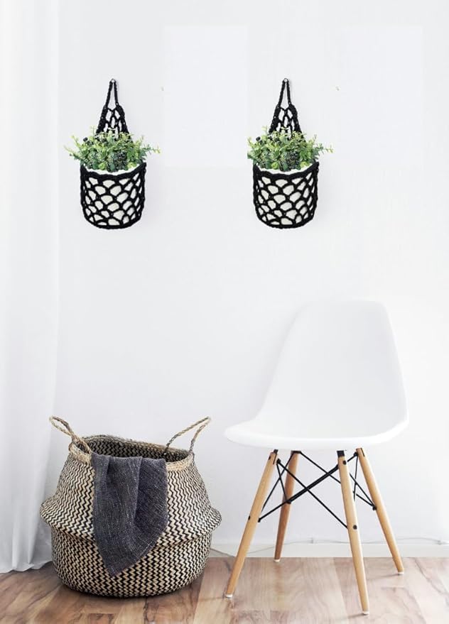 2PK Wall Planters for Indoor Plants, Macrame Plant Hanger | Plant Hanger - Image 2
