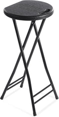Suzile 1 Pc Tall Folding Chair Portable Plastic Stool Chair Heavy Duty Foldable by Suzile