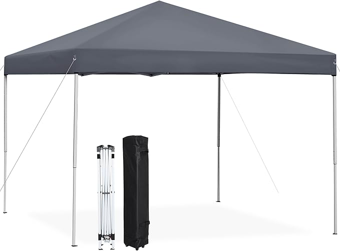 ZENY 10x10 Pop Up Canopy Tent Easy Set-up Outdoor Patio Canopy Adjustable by ZENY