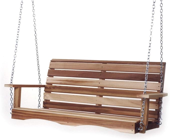 All Things Cedar Wooden Porch Swing, Outdoor Patio Furniture, 4 Foot by AllThingsCedar