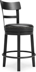 Signature Design by Ashley Valebeck Tall Upholstered Swivel Bar Stool by SignatureDesignbyAshley