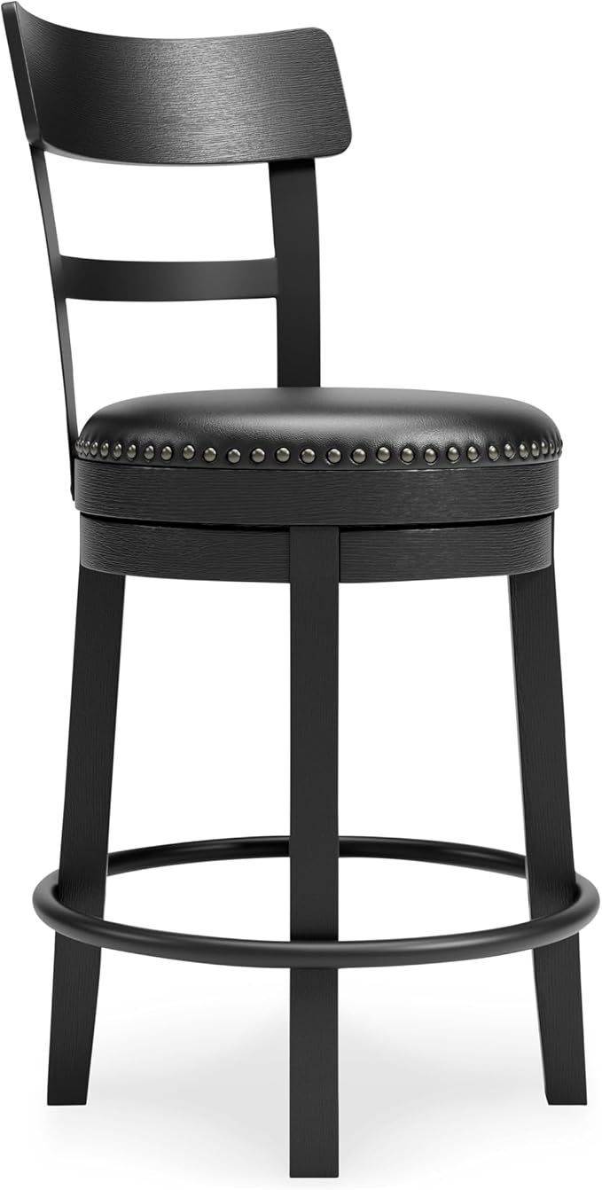 Signature Design by Ashley Valebeck Tall Upholstered Swivel Bar Stool by SignatureDesignbyAshley