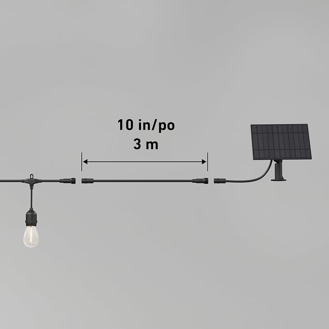 artika Blaze 20 LED Bulbs 42 ft Outdoor Solar String Lights - Image 8