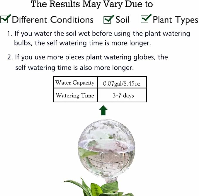10pcs Plant Watering Devices, Planter Self Watering Globes - Image 4