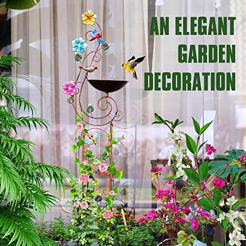 57" Height Metal Bird Bath - Image 7