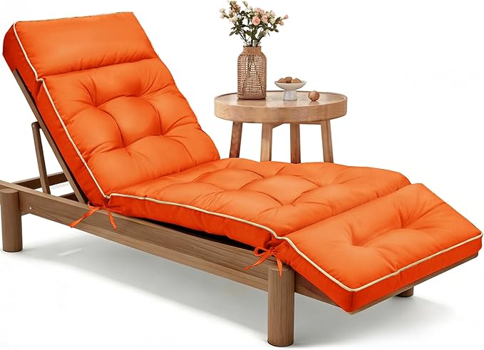 MAGIC ELEPHANT Chaise Lounge Cushions Outdoor, Memory Foam Replacement Patio by Magicelephant