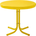 Crosley Furniture Griffith Weather Resistant Retro Metal Outdoor Side Table by CrosleyFurniture