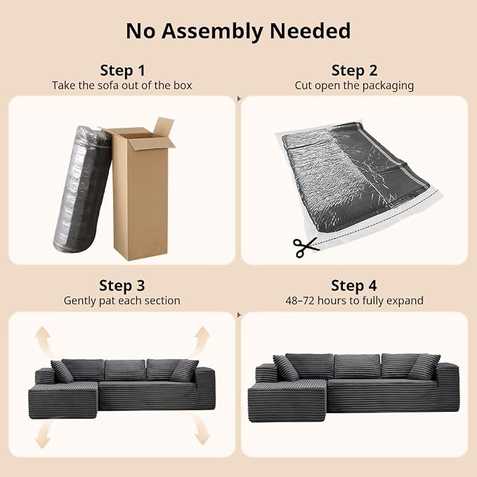 COMHOMA 105”Modular Sectional Sofa - Image 11