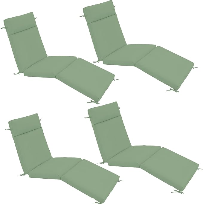Chaise Lounge Cushion 72x21x3 Inch ?Set of 4 Outdoor Lounge Chair Cushions by Unknown