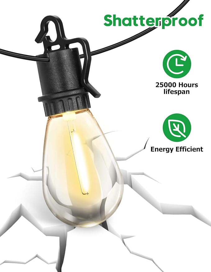50FT Outdoor String Lights - Image 5