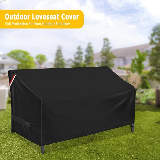 Patio Loveseat Cover, 60 Inch Waterproof Outdoor Sofa Cover - Image 7