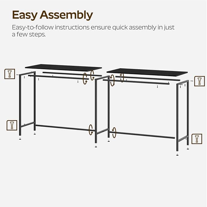 70.8" Long Bar Table, Counter Bar Height Table, High Top Table, Rectangular - Image 3