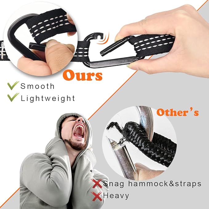 Camping Hammock, Super Lightweight Portable Parachute Hammock - Image 6