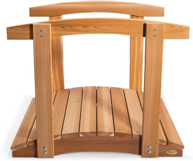 All Things Cedar Wooden Bridge, Outdoor Garden Walkway - Image 6