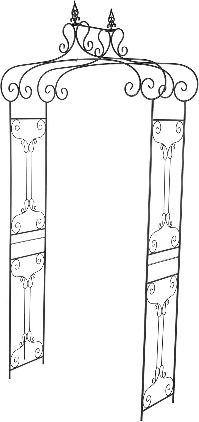 Deco 79 68701 Metal Garden Arch, 44 by 95-Inch by Deco79