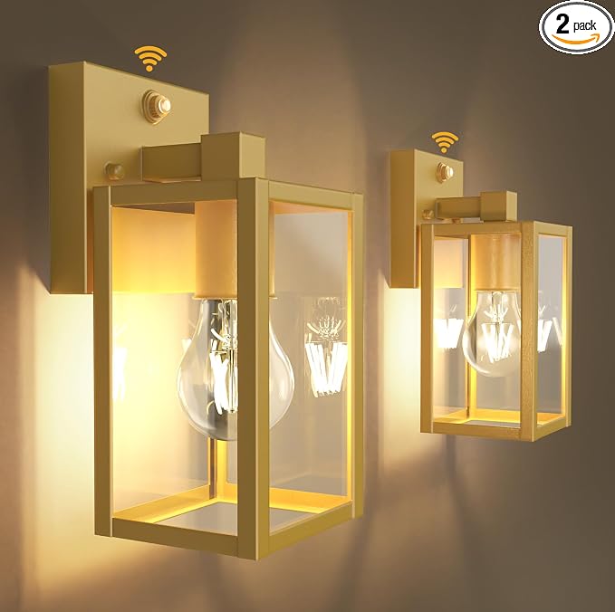 PARTPHONER Dusk to Dawn Outdoor Light Fixtures, Waterproof Exterior Wall Sconce by PARTPHONER