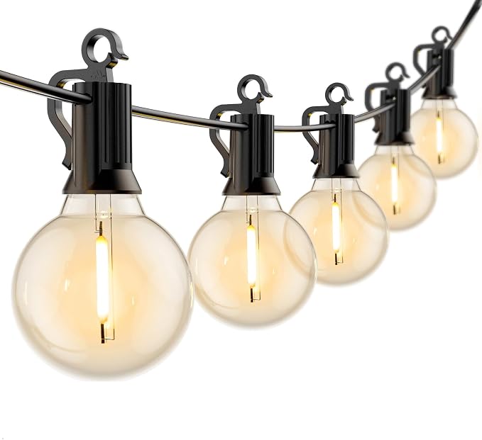 Outdoor String Lights Hanging Globe Patio Lights by Brightown