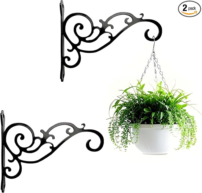 AIM & GGKK Metal Plant Hanger Hook – 2 Pack Hanging Plant Holder by AIMGGKK
