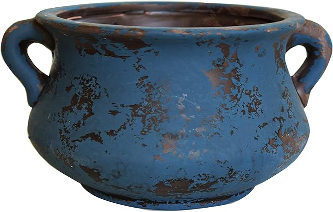 Egyptian Era Designed Earthen Ware Terra-Cotta Vessel/Planter by Goodman+and+Wife