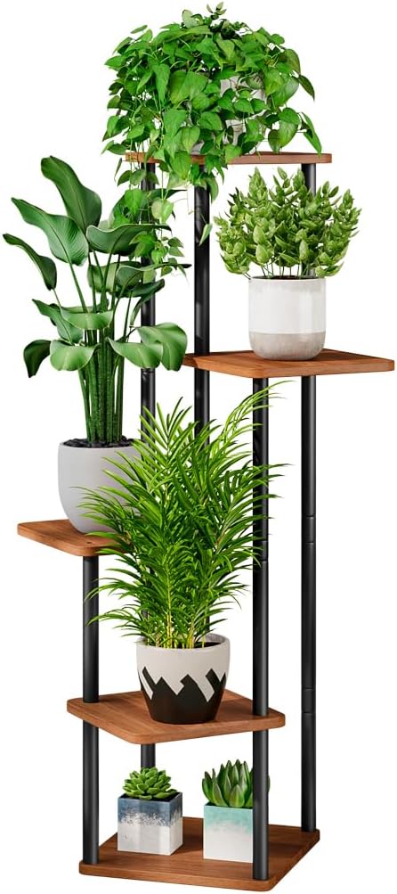 AZERPIAN Plant Stand 5 Tier Indoor Metal Flower Shelf by AZERPIAN